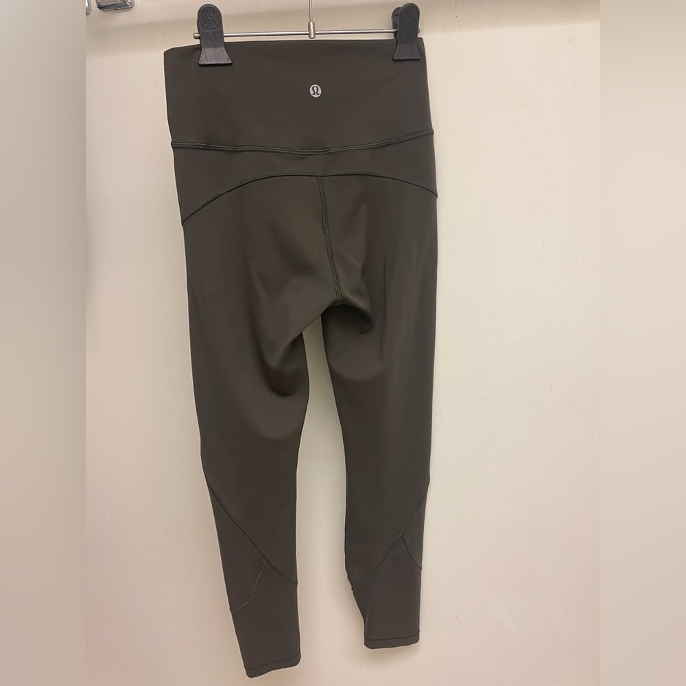 Lululemon Speed Tight Women's Dark Green Compression Leggings Size 4